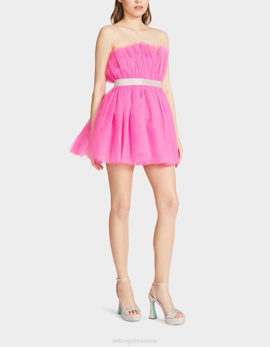 Betsey Johnson kvinner 4B8F267 klær showstopper minikjole i tyll varm rosa