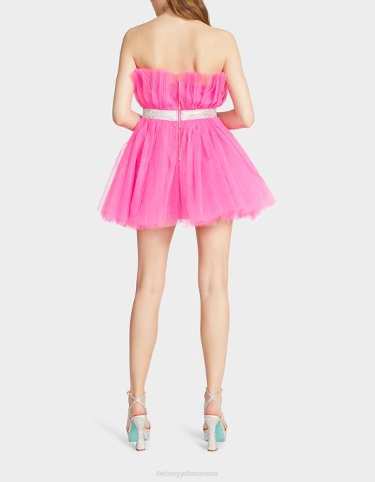 Betsey Johnson kvinner 4B8F267 klær showstopper minikjole i tyll varm rosa