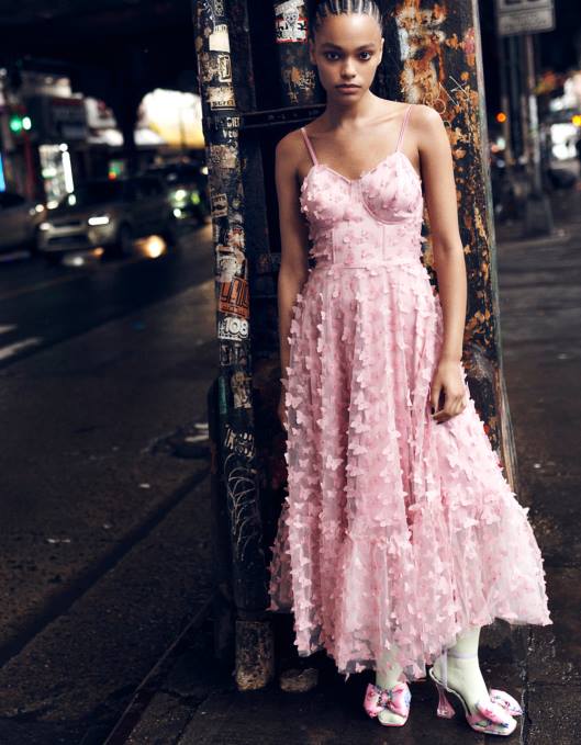 Betsey Johnson kvinner 4B8F268 klær vakker sommerfugl maxi kjole rosa