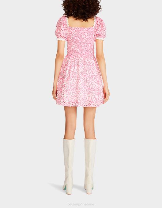 Betsey Johnson kvinner 4B8F271 klær malje korsett minikjole rosa