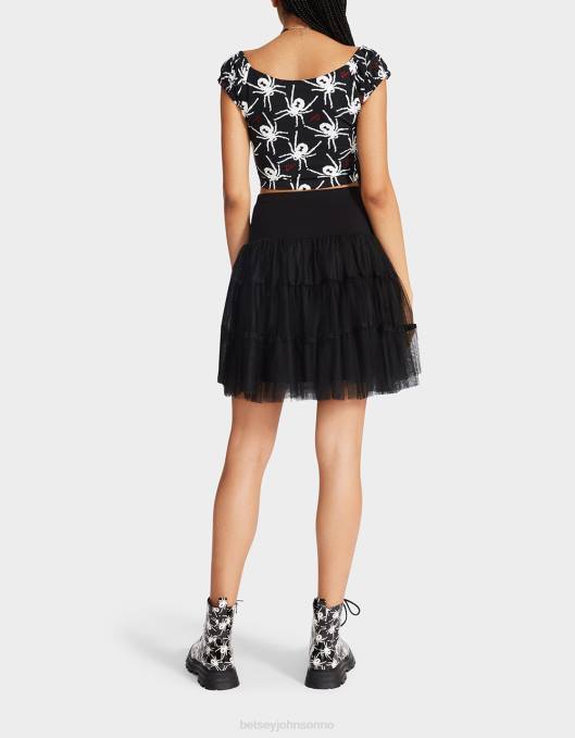 Betsey Johnson kvinner 4B8F272 klær 80. bash tyll tutu svart