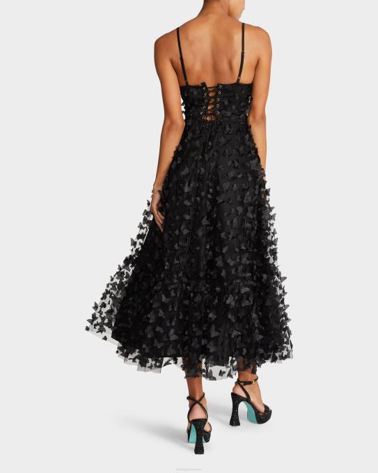 Betsey Johnson kvinner 4B8F275 klær vakker sommerfugl maxi kjole svart