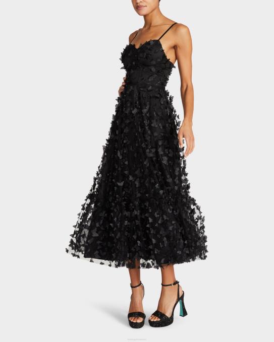 Betsey Johnson kvinner 4B8F275 klær vakker sommerfugl maxi kjole svart