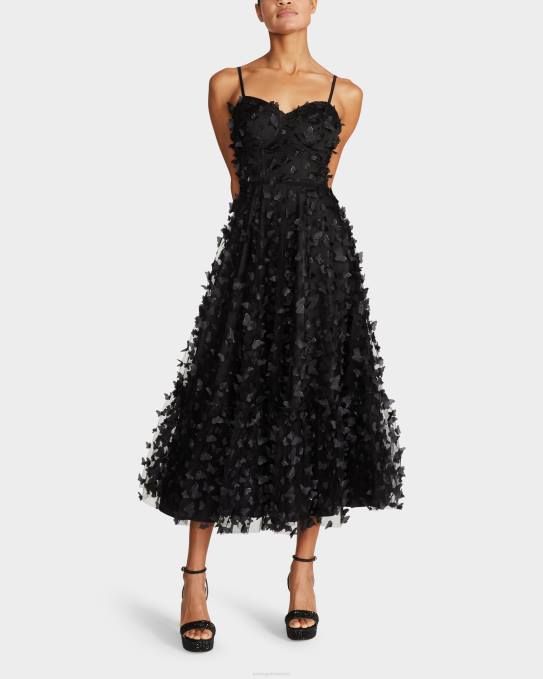 Betsey Johnson kvinner 4B8F275 klær vakker sommerfugl maxi kjole svart