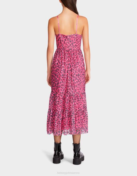 Betsey Johnson kvinner 4B8F276 klær wild n out stretch blonder korsett midi hot rosa