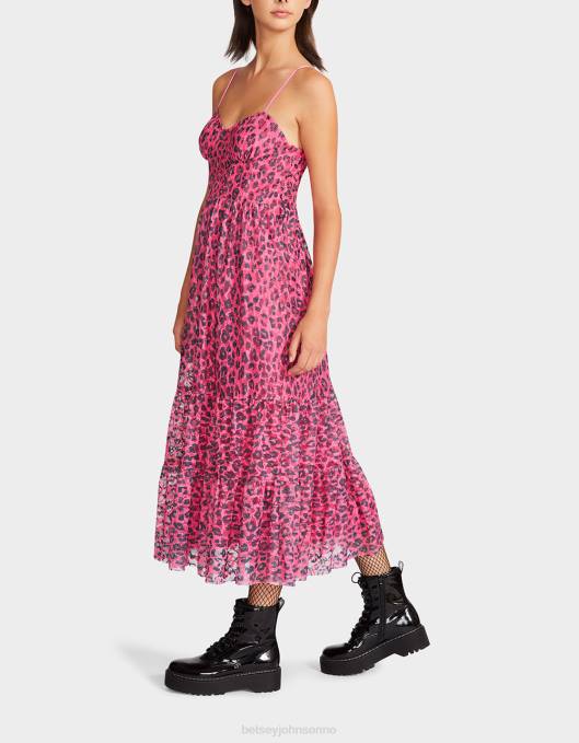 Betsey Johnson kvinner 4B8F276 klær wild n out stretch blonder korsett midi hot rosa