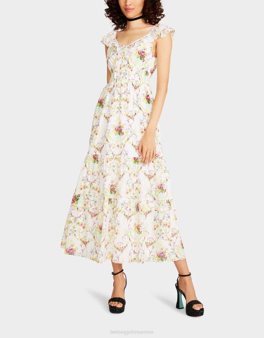 Betsey Johnson kvinner 4B8F280 klær vine og spise maxi kjole hvit