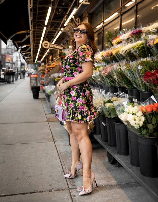 Betsey Johnson kvinner 4B8F282 klær vintage blomster mini kjole svart