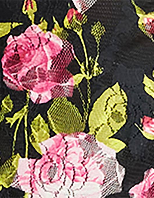 Betsey Johnson kvinner 4B8F282 klær vintage blomster mini kjole svart