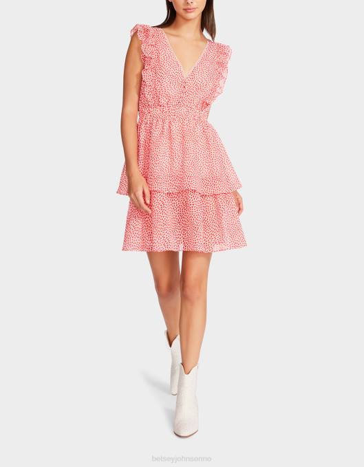 Betsey Johnson kvinner 4B8F293 klær queen of hearts minikjole i chiffon rosa
