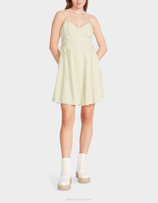Betsey Johnson kvinner 4B8F299 klær bella frocked dot minikjole lime
