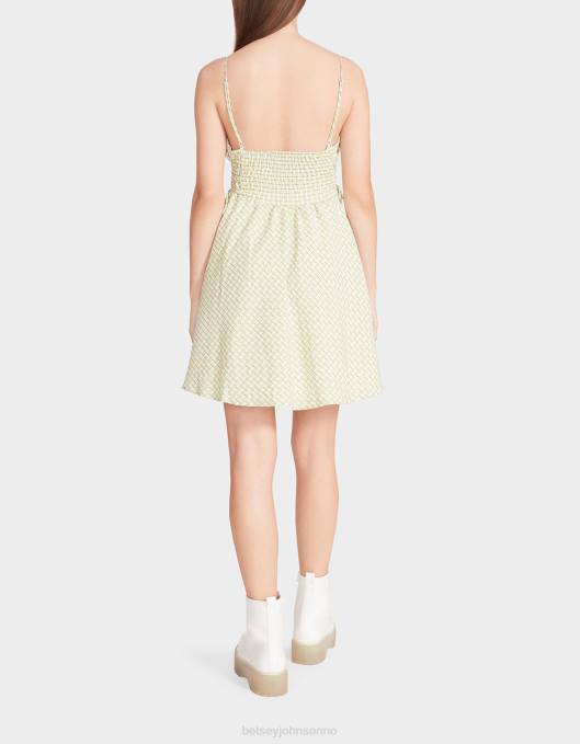 Betsey Johnson kvinner 4B8F299 klær bella frocked dot minikjole lime