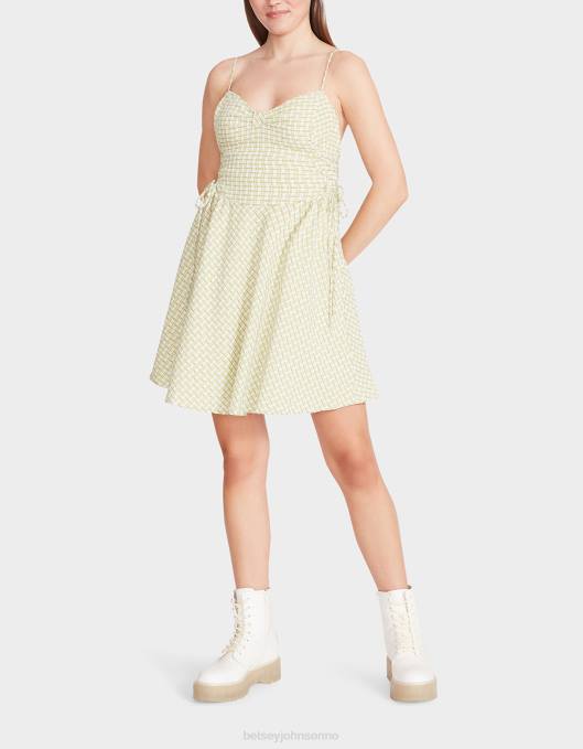 Betsey Johnson kvinner 4B8F299 klær bella frocked dot minikjole lime