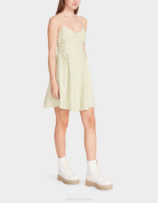 Betsey Johnson kvinner 4B8F299 klær bella frocked dot minikjole lime