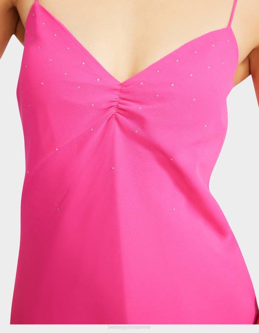 Betsey Johnson kvinner 4B8F301 klær litt bling slip kjole rosa