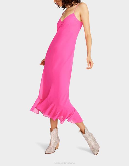 Betsey Johnson kvinner 4B8F301 klær litt bling slip kjole rosa