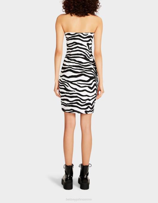 Betsey Johnson kvinner 4B8F307 klær vill en grime kjole svart hvit