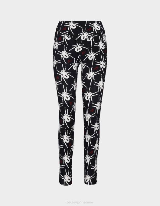 Betsey Johnson kvinner 4B8F304 klær 80th bash andre hudlegging svart hvit