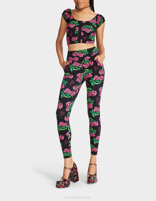 Betsey Johnson kvinner 4B8F306 klær 80th bash second skin leggings rose