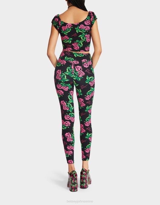 Betsey Johnson kvinner 4B8F306 klær 80th bash second skin leggings rose
