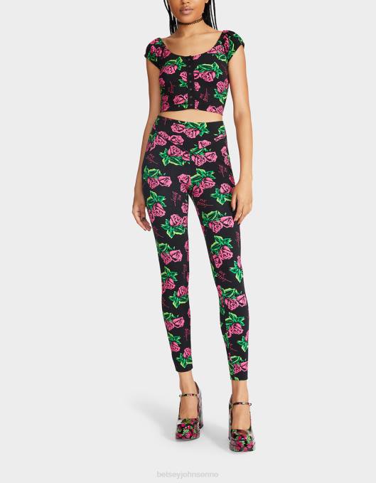 Betsey Johnson kvinner 4B8F306 klær 80th bash second skin leggings rose