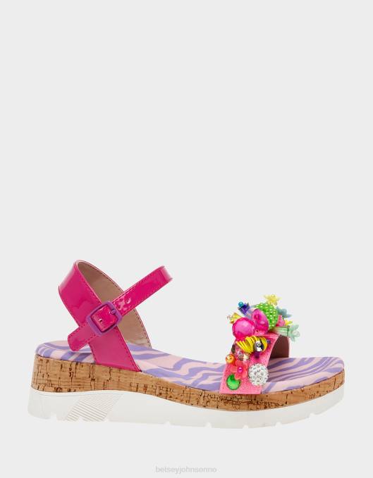Betsey Johnson barn 4B8F164 sko oppriktig rosa multi