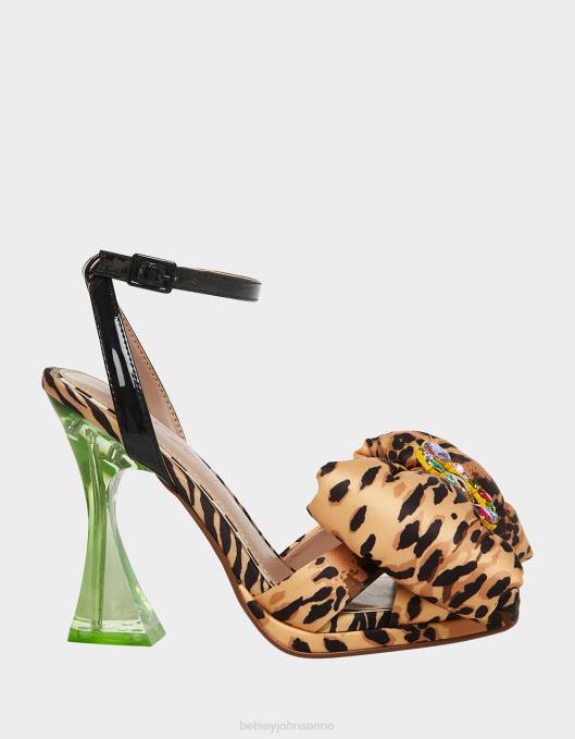 Betsey Johnson kvinner 4B8F49 sko pollie leopard multi