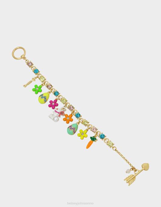 Betsey Johnson kvinner 4B8F350 smykker hunny bunny sjarm armbånd multi