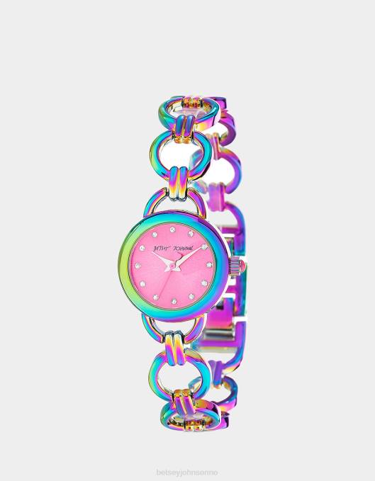 Betsey Johnson kvinner 4B8F345 smykker betsey time links of love klokke multi