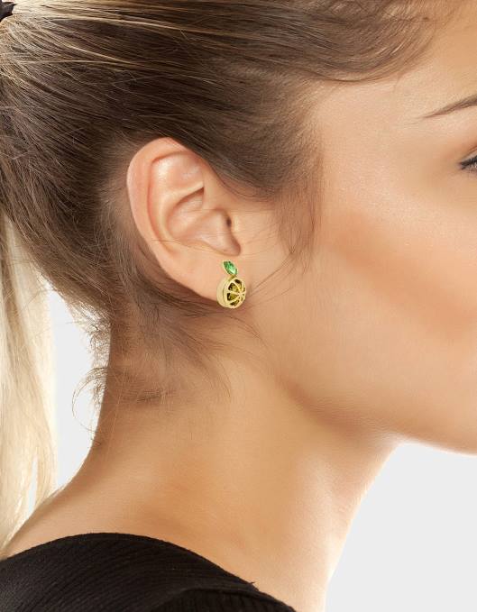 Betsey Johnson kvinner 4B8F346 smykker sitrondråpe øredobber med sitronstift gul