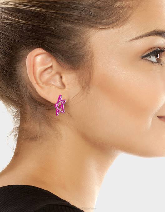 Betsey Johnson kvinner 4B8F354 smykker kidult kitsch star studs rosa