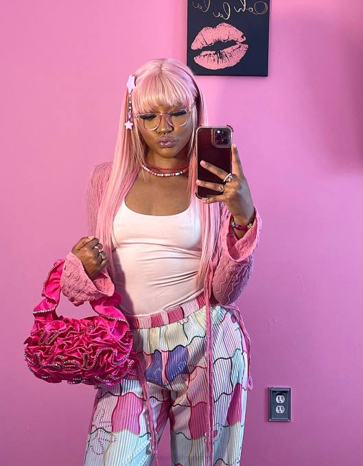 Betsey Johnson kvinner 4B8F201 tilbehør frill av det hele bag rosa