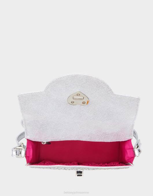 Betsey Johnson kvinner 4B8F202 tilbehør kitsch million stars telefonveske sølv