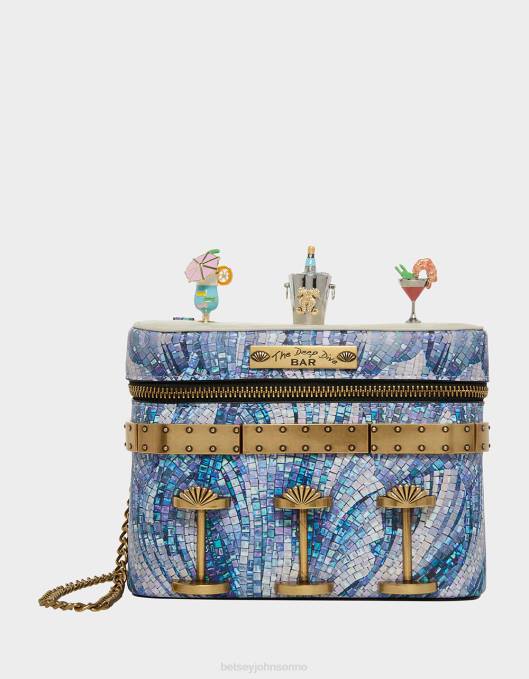 Betsey Johnson kvinner 4B8F203 tilbehør kitsch drink som en fish-dive bar crossbody multi