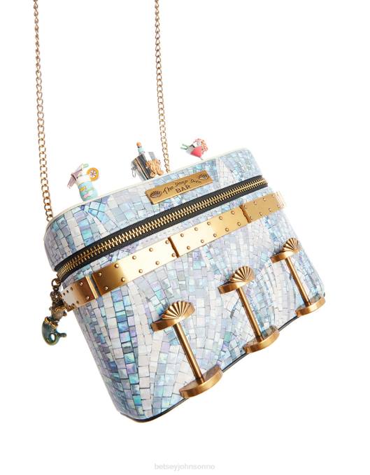 Betsey Johnson kvinner 4B8F203 tilbehør kitsch drink som en fish-dive bar crossbody multi