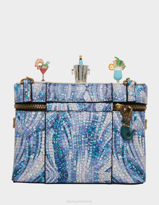 Betsey Johnson kvinner 4B8F203 tilbehør kitsch drink som en fish-dive bar crossbody multi