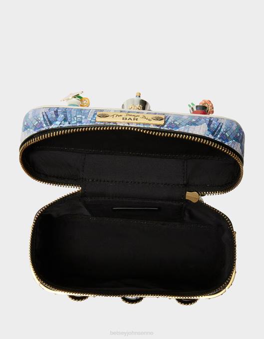 Betsey Johnson kvinner 4B8F203 tilbehør kitsch drink som en fish-dive bar crossbody multi