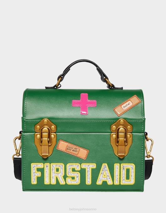Betsey Johnson kvinner 4B8F204 tilbehør kitsch lekende doktor crossbody grønn
