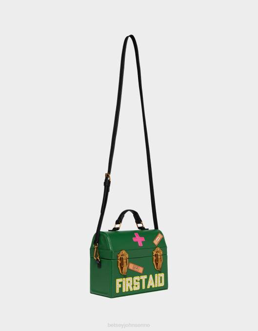 Betsey Johnson kvinner 4B8F204 tilbehør kitsch lekende doktor crossbody grønn