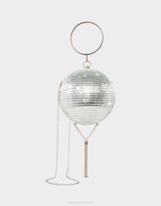 Betsey Johnson kvinner 4B8F210 tilbehør kitsch dansende dronning crossbody sølv