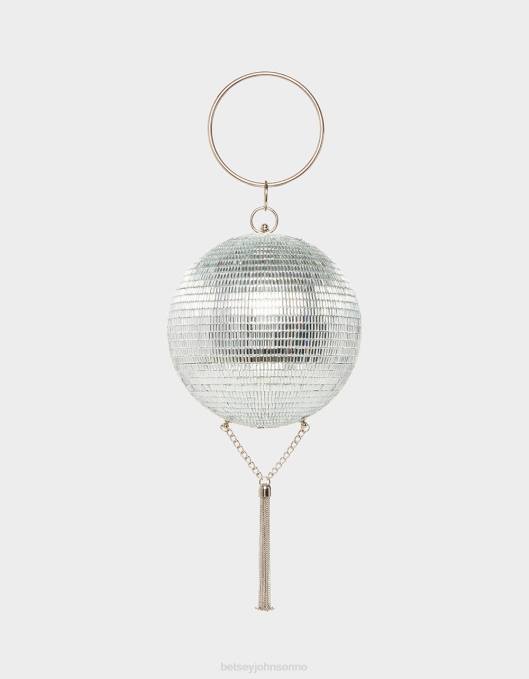 Betsey Johnson kvinner 4B8F210 tilbehør kitsch dansende dronning crossbody sølv