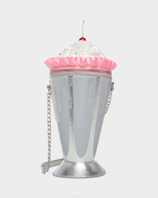 Betsey Johnson kvinner 4B8F211 tilbehør kitsch shake it up crossbody sølv
