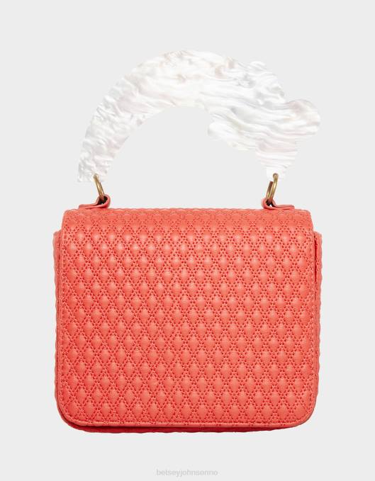 Betsey Johnson kvinner 4B8F214 tilbehør fruktig veske med klaff med håndtak rød