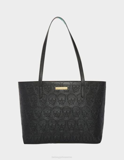Betsey Johnson kvinner 4B8F216 tilbehør xo hodeskalle tote svart