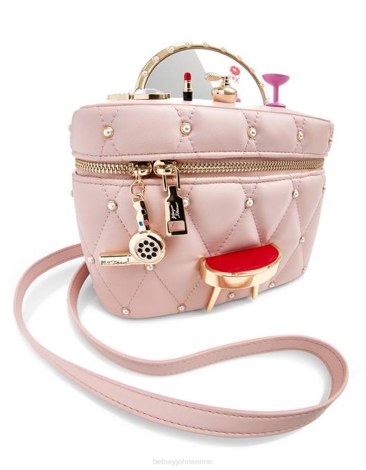 Betsey Johnson kvinner 4B8F217 tilbehør kitsch speil speil forfengelighet crossbody rødme