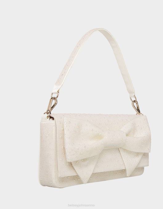 Betsey Johnson kvinner 4B8F218 tilbehør konvertibel sløyfeveske elfenbein