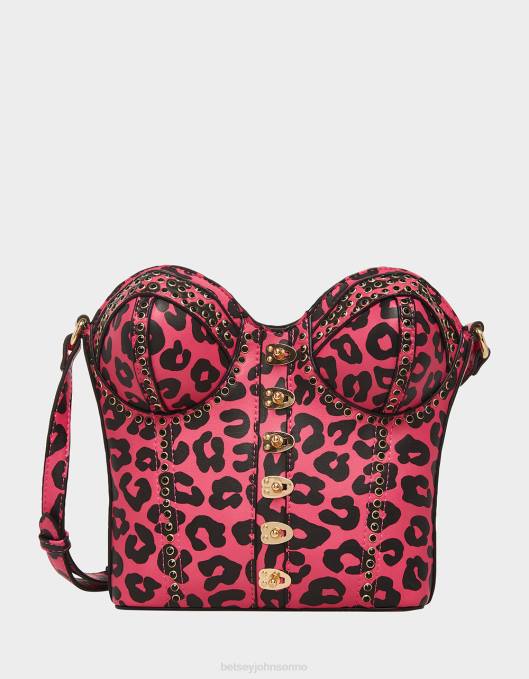Betsey Johnson kvinner 4B8F219 tilbehør kitsch av korsett elsker crossbody svart/rosa