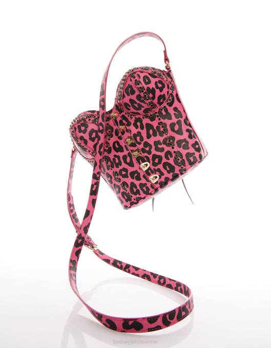 Betsey Johnson kvinner 4B8F219 tilbehør kitsch av korsett elsker crossbody svart/rosa