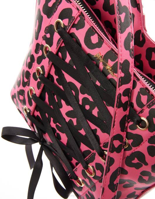 Betsey Johnson kvinner 4B8F219 tilbehør kitsch av korsett elsker crossbody svart/rosa