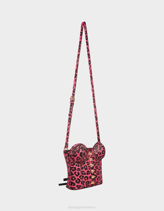 Betsey Johnson kvinner 4B8F219 tilbehør kitsch av korsett elsker crossbody svart/rosa